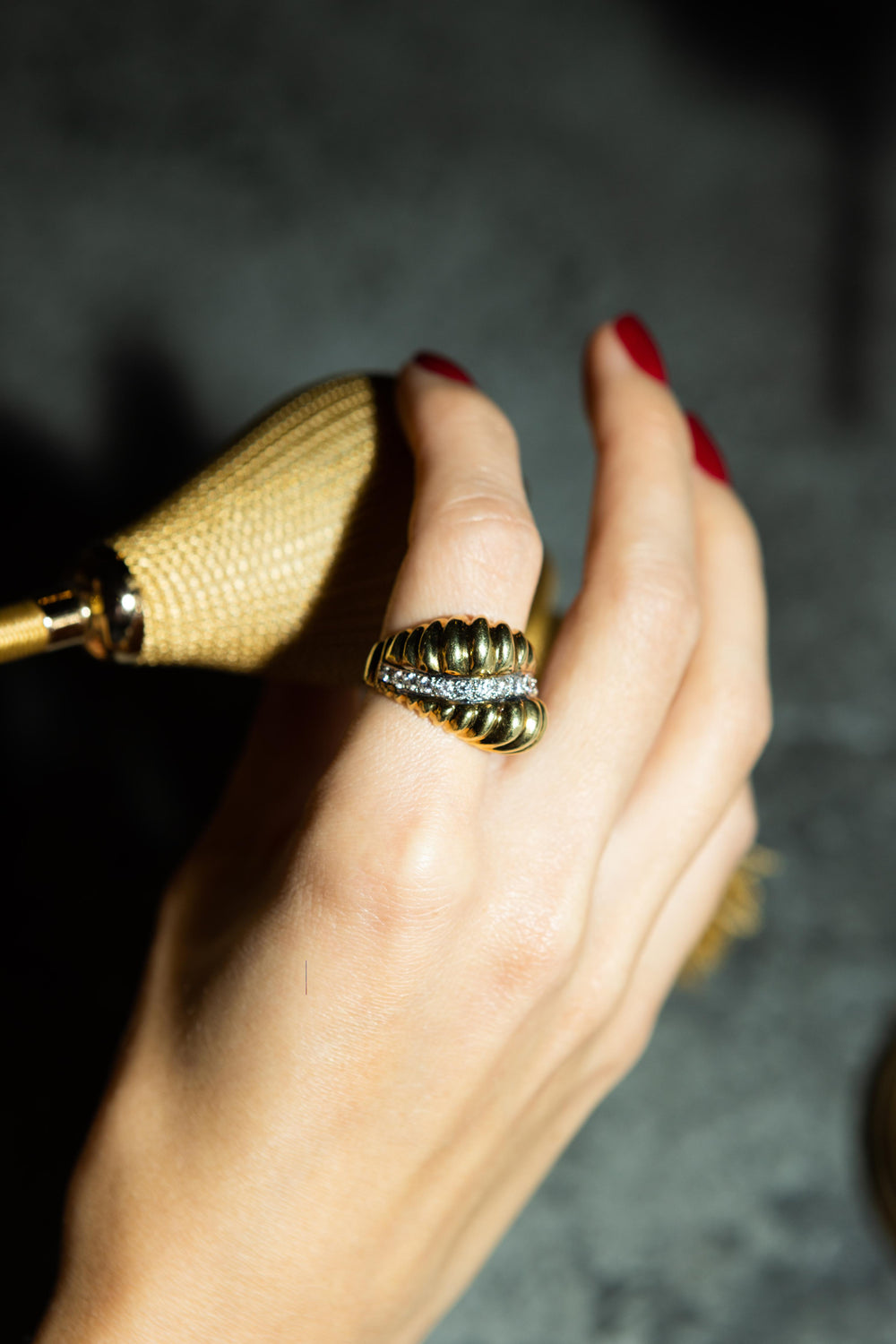 Bague vintage or jaune Libertine