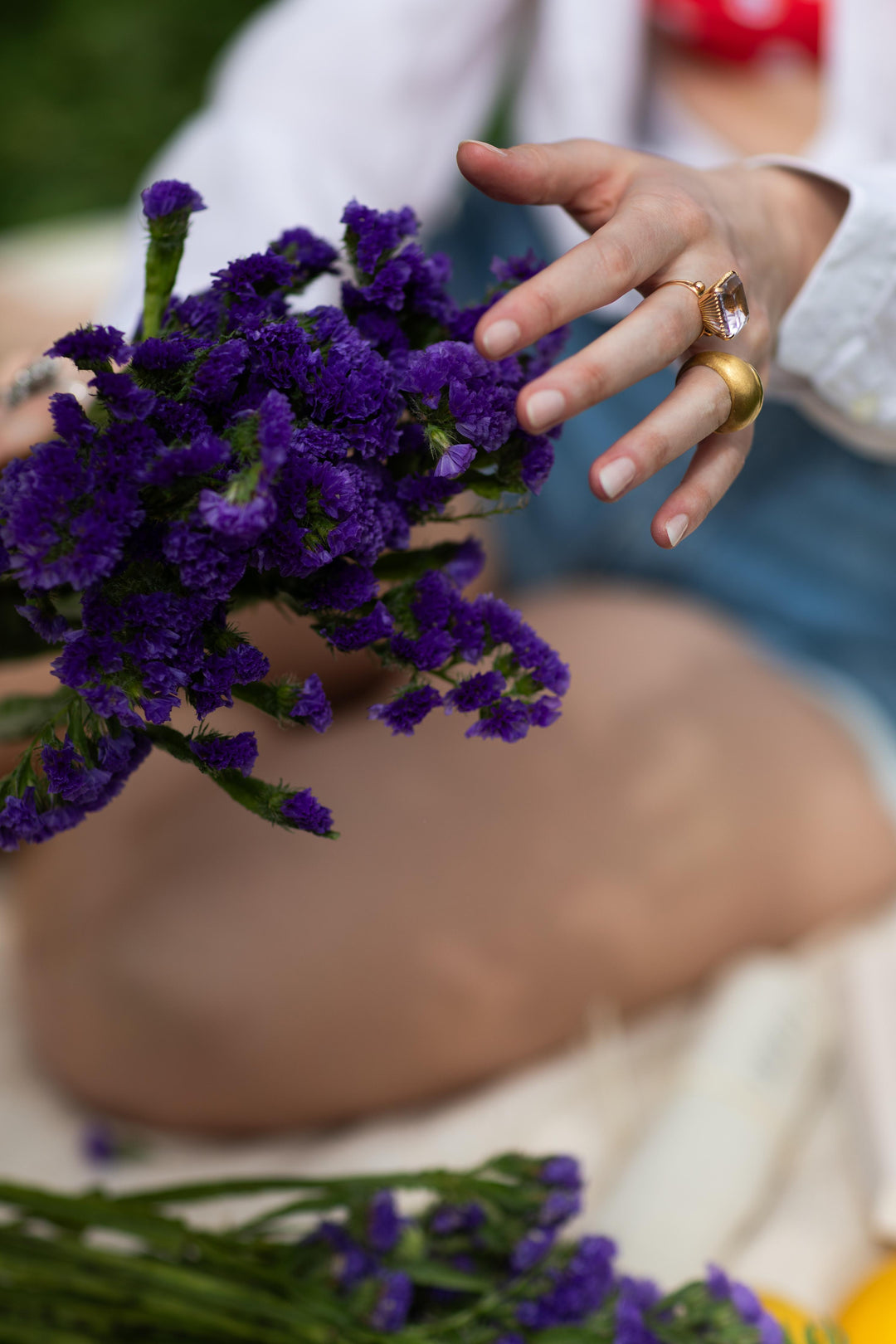 Bague vintage améthyste mauve Savaje Paris