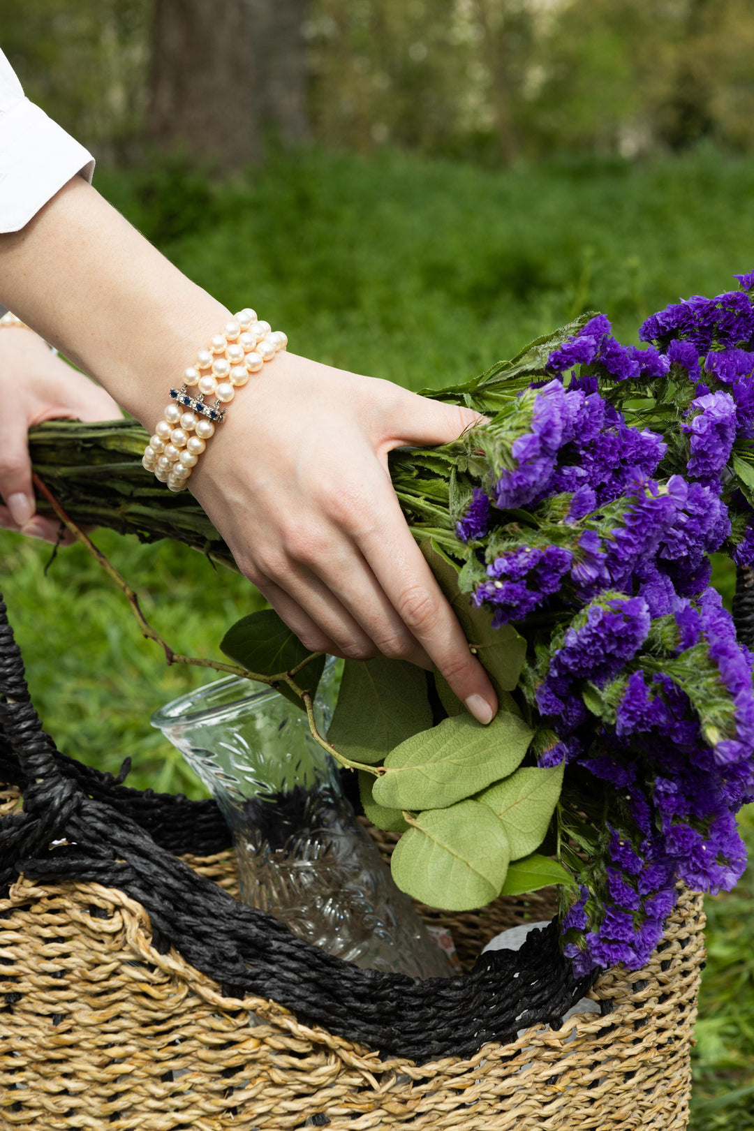 Bracelet vintage perles Akoya Savaje Paris