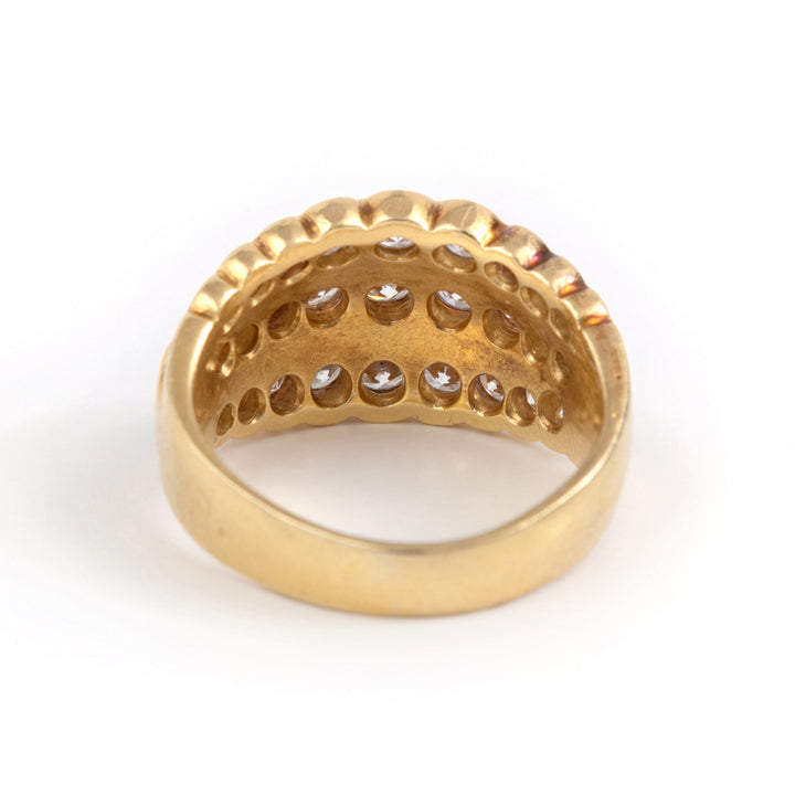 Bague Bandeau or jaune et diamants Crystal Viper Savaje Paris