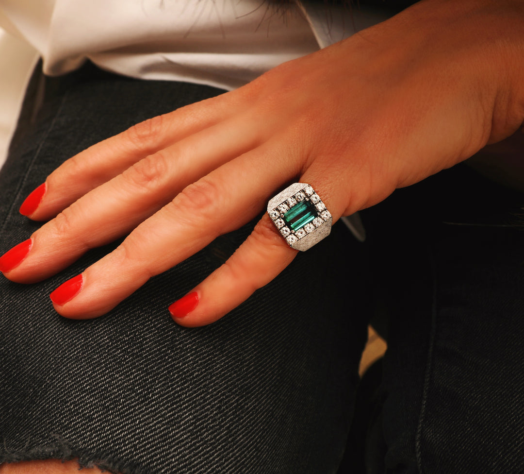 Bague vintage "Peppermint"